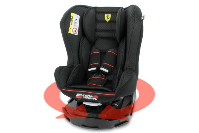 Ferrari Revo 0-25 Kg 360 Derece Dönebilen Oto Koltuğu - Siyah 3507460080247